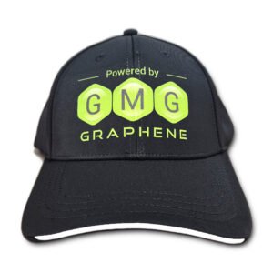 Black Powered by GMG premium cap front view